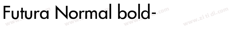 Futura Normal bold字体转换